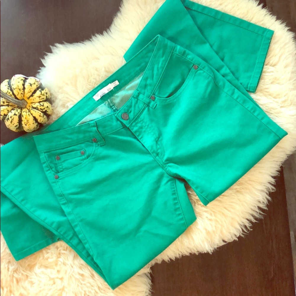 Prana skinny jeans in Kelly green